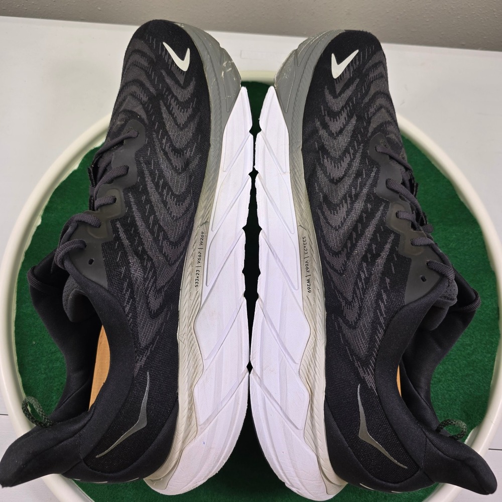 Hoka Arahi 6 Running Shoes Mens 15 2E Wide Black White Athletic 1123196 BWHT - Picture 5 of 15